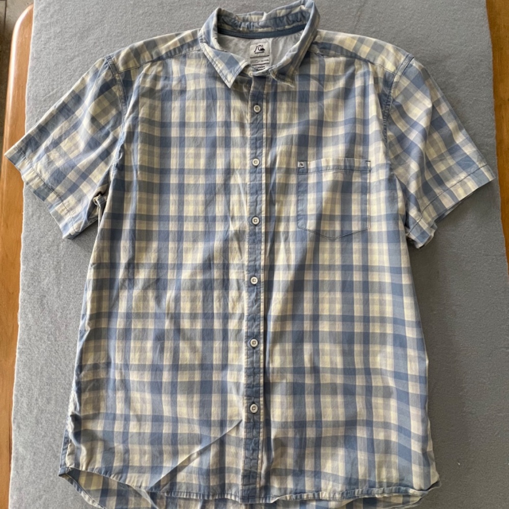 Quicksilver Modern Button Up Short Sleeved Shirt - image 1